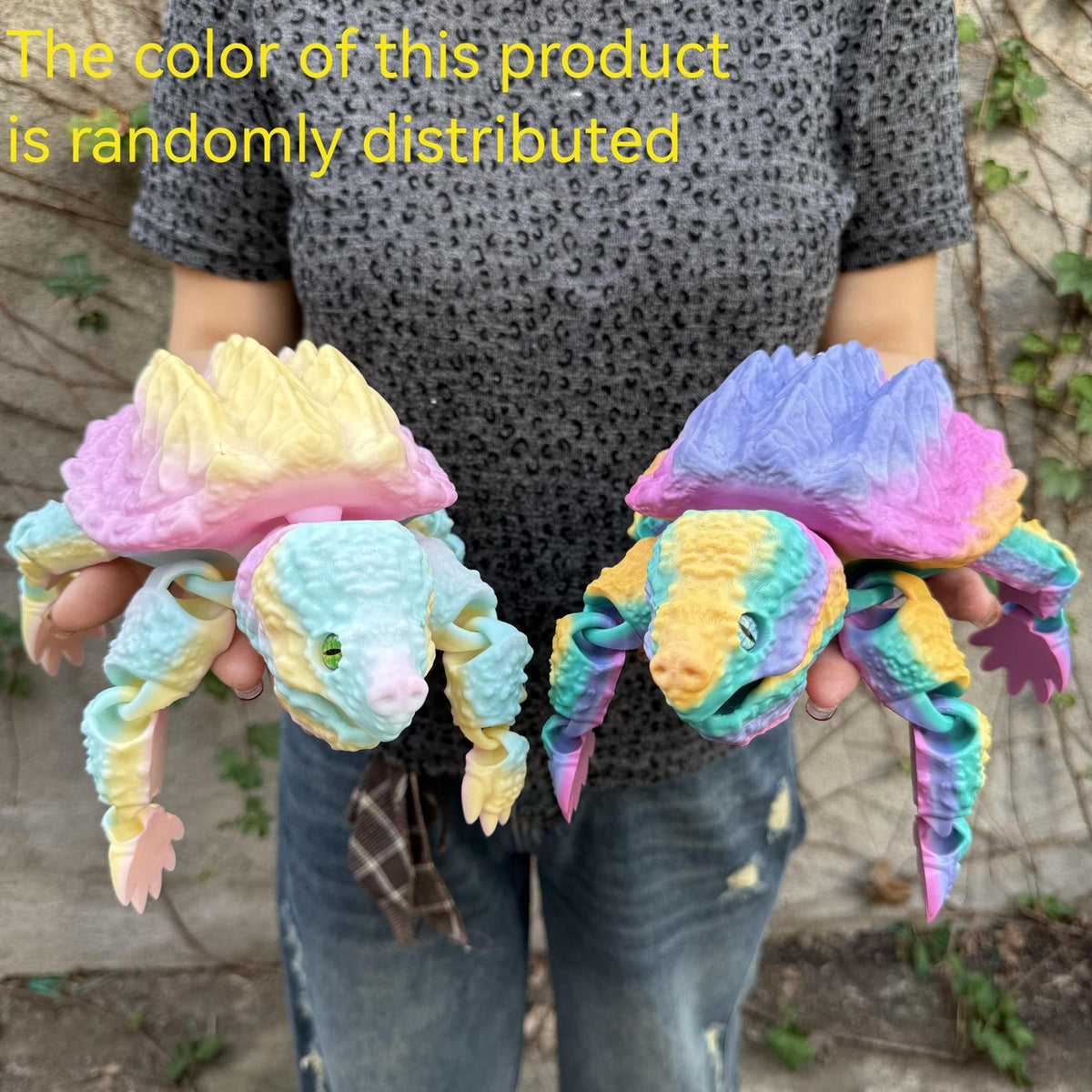 Articulated Crocodile & Turtle 3D Printed Figure – Large Flexible Movable Joints Poseable Animal Collectible, 8 Styles Random Color, Desk Decor Unique Gift for Kids Teens Adults Collectors