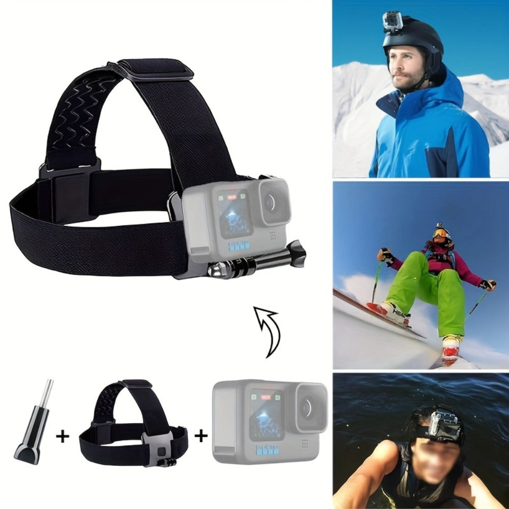 21-in-1 Action Camera Accessory Kit for GoPro Hero 12 11 10 9 8 7 6 5 4, Session, Fusion, Insta360, DJI, SJCAM, AKASO & More | Complete Mounting & Accessories Bundle