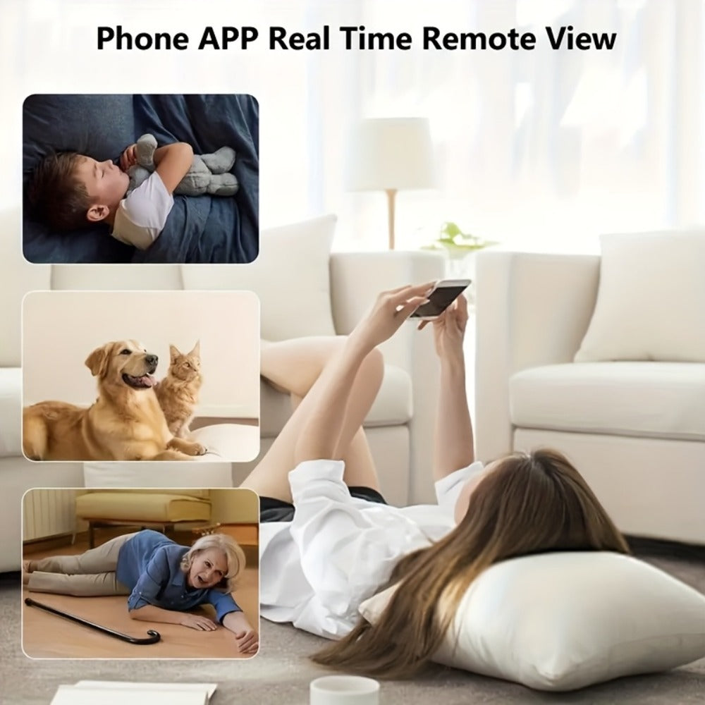 4-Pack 1296P Indoor Security Camera X5, Dual Band 5GHz/2.4GHz WiFi, 360° Rotation, Night Vision, Smart Motion Detection, Two-Way Audio, App Control – Home & Office Surveillance System