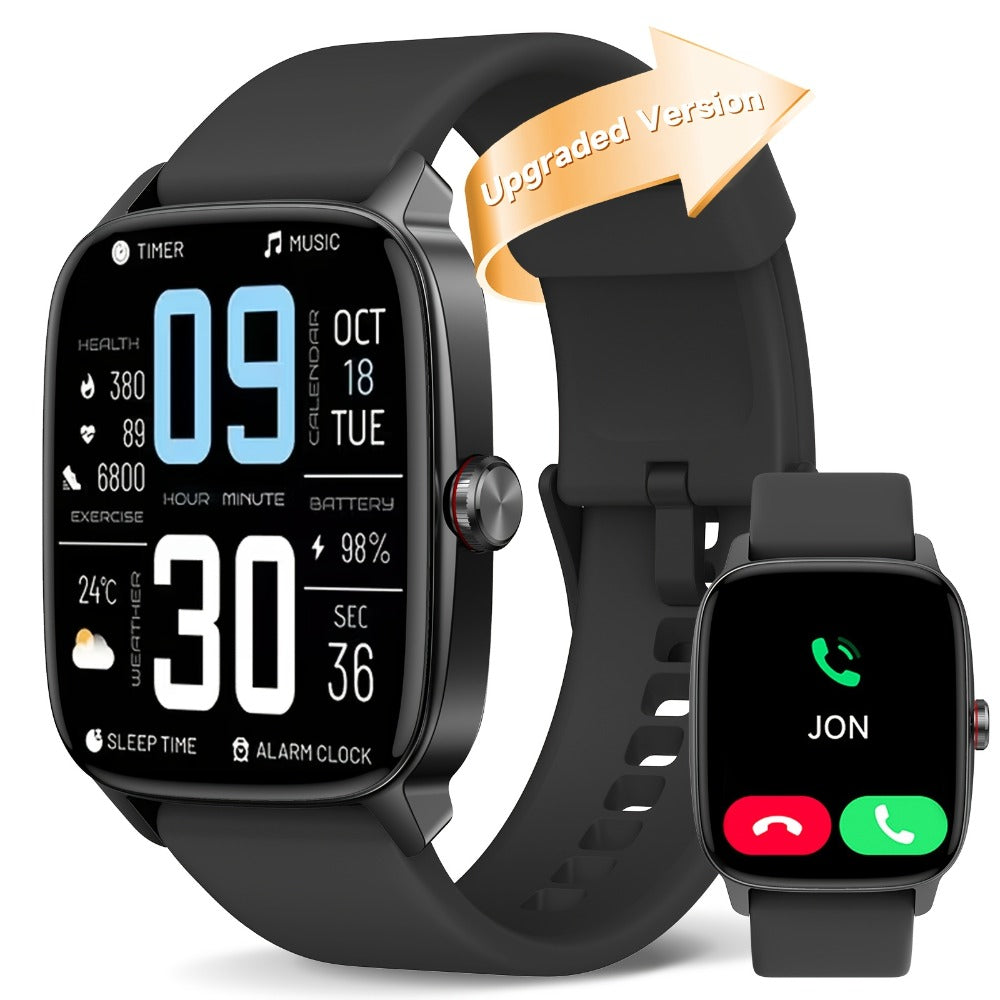Smartwatch with Built-in Alexa FAWEIO 1.8" HD Touch Screen, Bluetooth Calling, 100+ Sport Modes, Fitness Tracker Heart Rate Sleep Monitor, Compatible with iPhone & Android – Smart Watch for Women Men 14 Colors