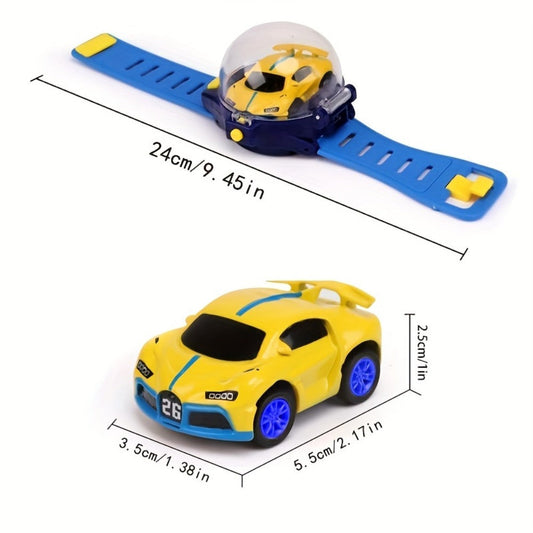 Watch Remote Control Car with Mini Alloy Body, Blue or Pink