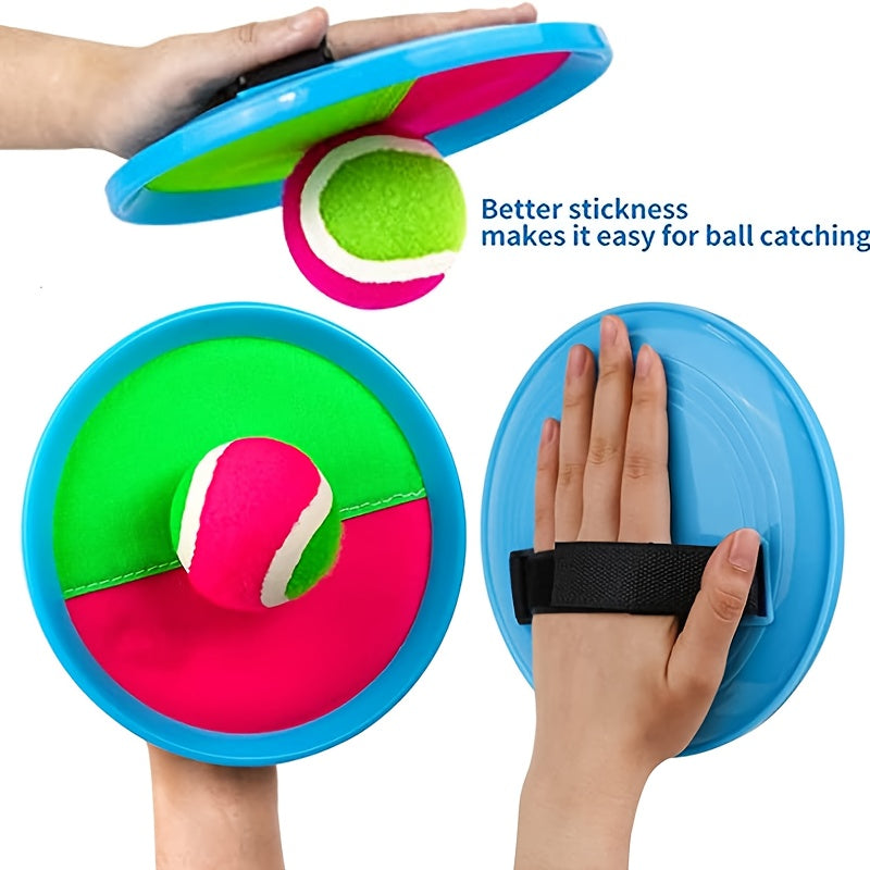 Sticky Ball Toss Game Set for Kids & Adults, Outdoor Target Game in 2-Ball or 4-Ball Sets
