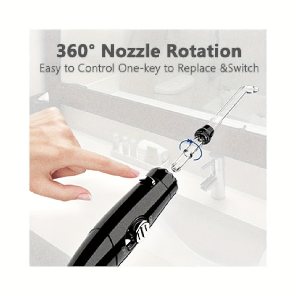 Water Flosser for Teeth & Braces 600ml Large Tank – 10 Adjustable Pressure Levels 8 Nozzles IPX4 Waterproof Professional Oral Irrigator Desktop Electric Dental Flosser for Adults Family