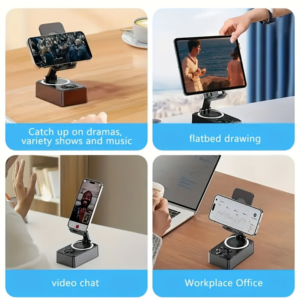 Turtle Shell Bluetooth Speaker with Phone Stand – Portable Outdoor Wireless Speaker, 1200mAh Battery, 6-Hour Playtime, Loud Bass, USB Charging Cable, Perfect for Home, Car, Travel & Camping
