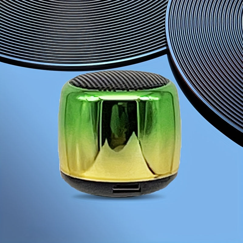 Thumb-Sized Mini Wireless Bluetooth Speaker with Built-In Mic, TWS Pairing, 360° Stereo Surround Sound, Multiple Color Options for Music Podcasts Travel and Outdoor Use