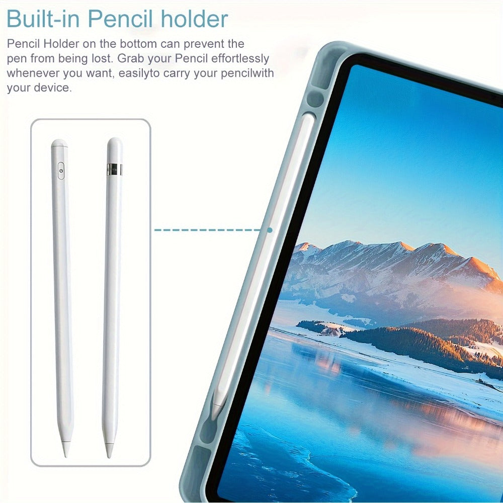 360° Rotatable iPad Keyboard Case with Backlit Keys, Trackpad & Apple Pencil Holder – Compatible with iPad Pro 11", iPad Air 5th/4th/3rd, iPad 10th/9th/8th/7th Gen, iPad Pro 10.5 – Chocolate Design