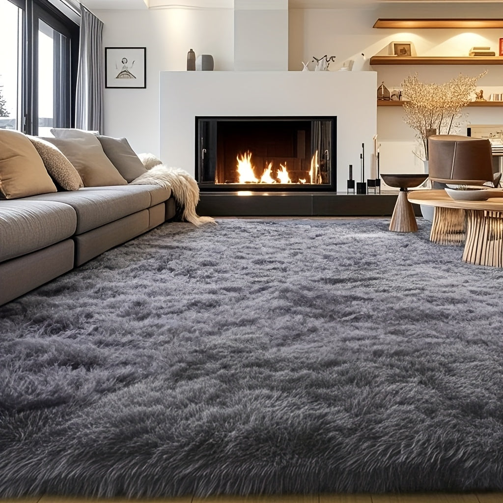 Fluffy Shag Area Rug 8x10 Feet – Ultra Soft Plush Non-Slip Large Living Room Rug, Fuzzy Bedroom Carpet for Teen Dorm, Study Room & Home Decor – Multiple Colors