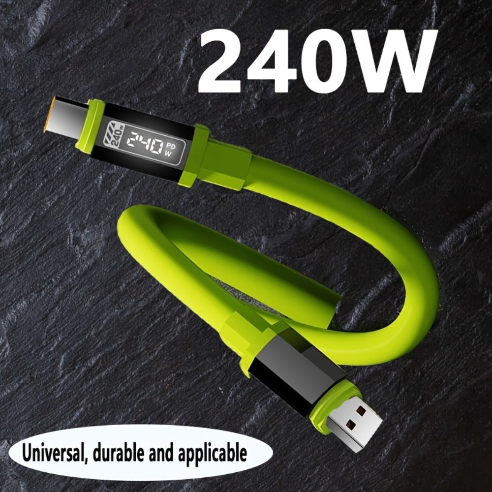 2-Pack USB-C to USB-C Super Fast Charging Cable with Data Transfer, Matcha Green, for Android Samsung Galaxy Google Pixel Xiaomi Redmi OPPO Vivo, Home Travel Car Charger Cord