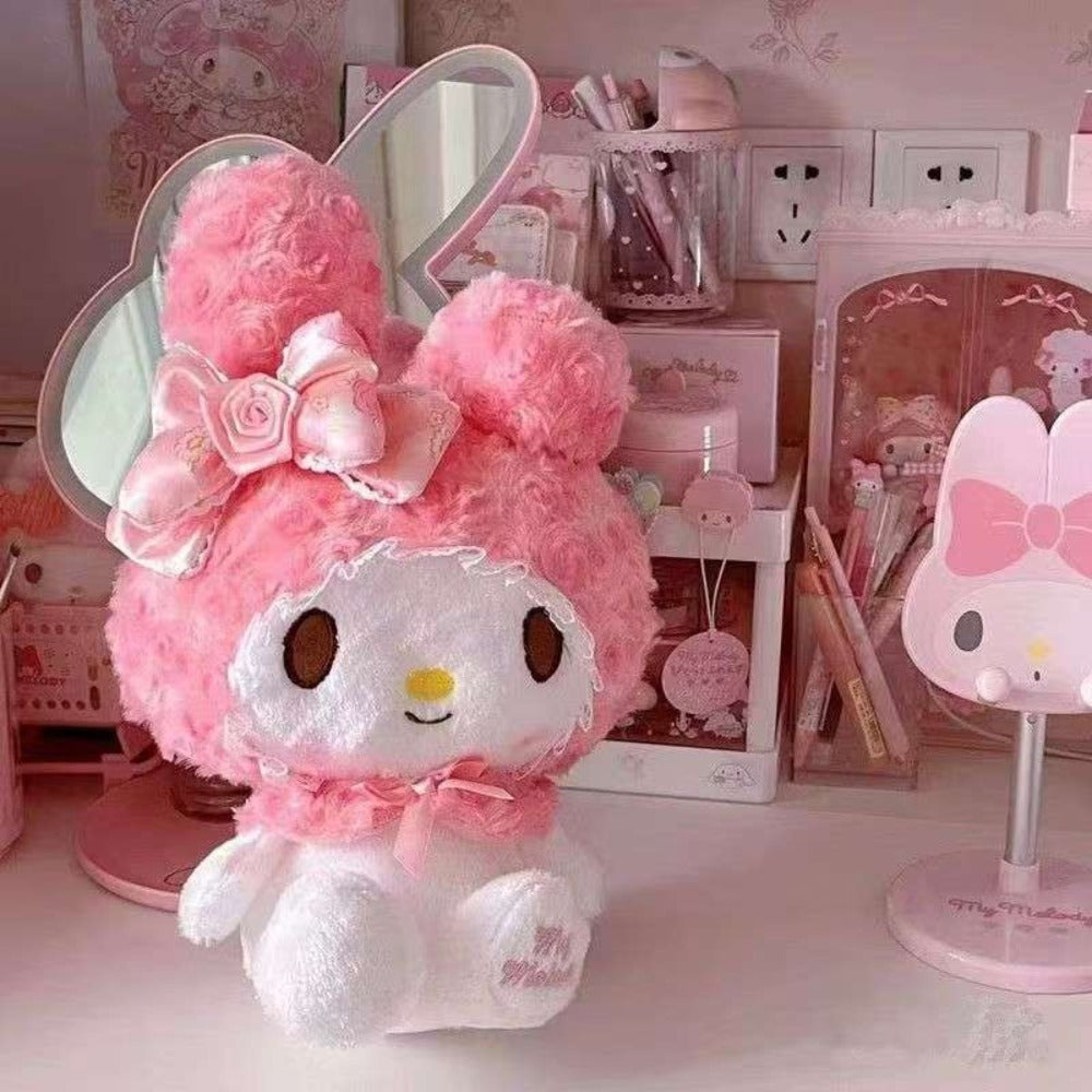 Sanrio Rose Hello Kitty or My Melody Plush Doll, 35cm