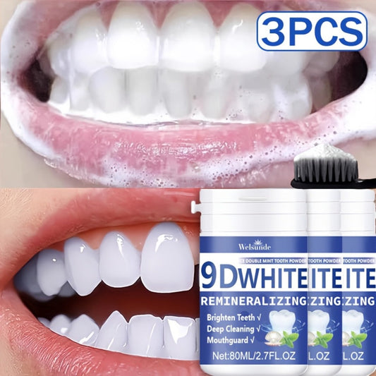 Hydroxyapatite Tooth Powder, Mint, 3-Pack (80 ml Each)