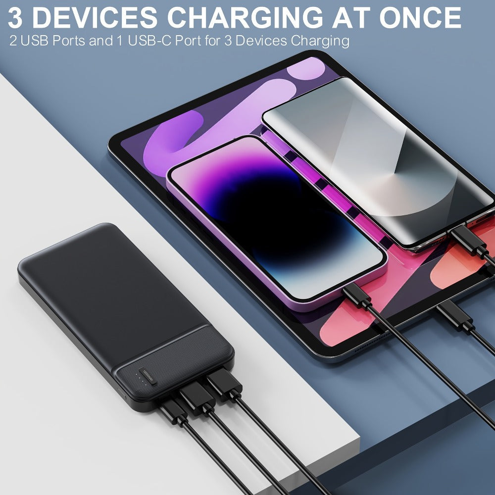 5V Heated Jacket Battery Pack 10000mAh PD 22.5W Quick Charge Portable Power Bank for Heated Vest Heated Gloves Heated Clothes Smartphone Tablet Outdoor Winter Camping Skiing Travel