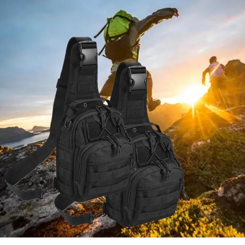 Tactical Sling Backpack – Foldable Crossbody Chest Bag for Men & Women, Large Capacity, Multi-Functional Shoulder Pack for Hiking, Travel, Fishing & Daily Commute