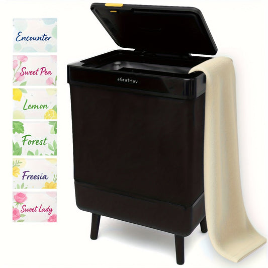 Electric Towel Warmer 35L, Foldable Towel & Blanket Warmer Bucket with Timer and Drying Mode, White