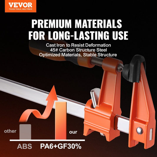 Bar Clamps for Woodworking, 36-Inch 2-Pack with Cast Iron Jaws
