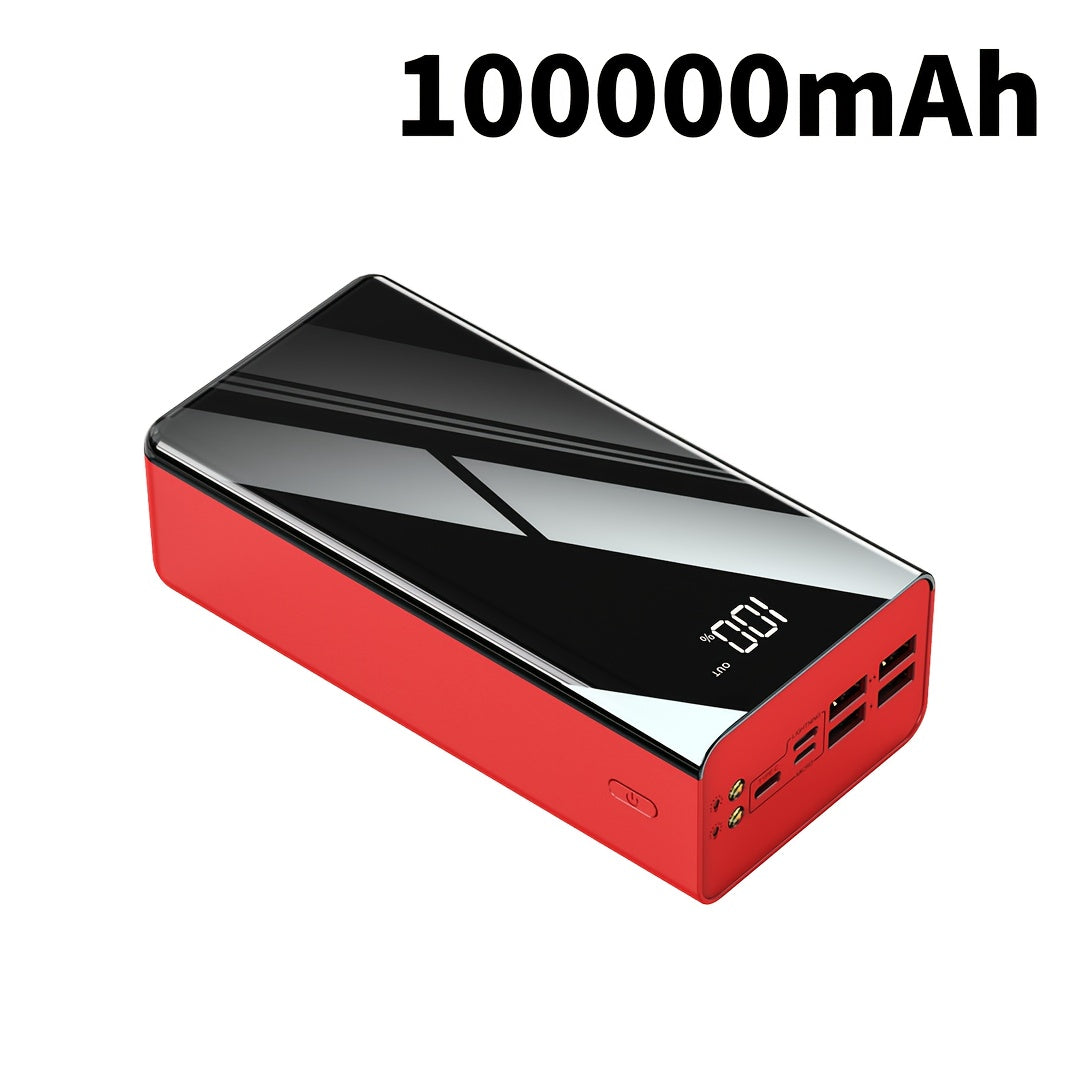 100000mAh Power Bank 22.5W Fast Charging Portable Charger with LED Display & Flashlight – High Capacity 30000mAh Battery Pack for iPhone Android Samsung Tablet Camping Outdoor Travel Emergency