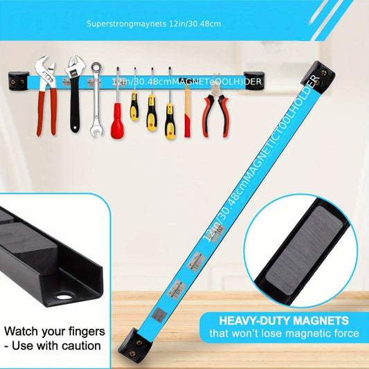 Magnetic Tool Bar, Wall-Mounted Iron Holder in 12 or 18 Inches