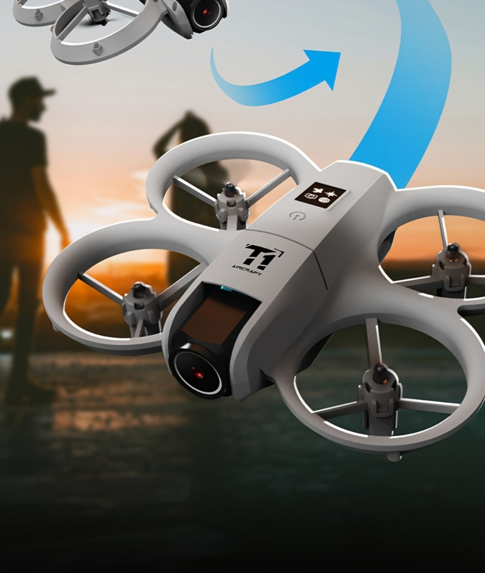 RC Drone with 4K Camera Dual Batteries Optical Flow Auto Hover Anti-Collision One-Key Return WiFi FPV Real-Time Video | Long Endurance Remote Control UAV for Kids Adults Beginners | Birthday Gift