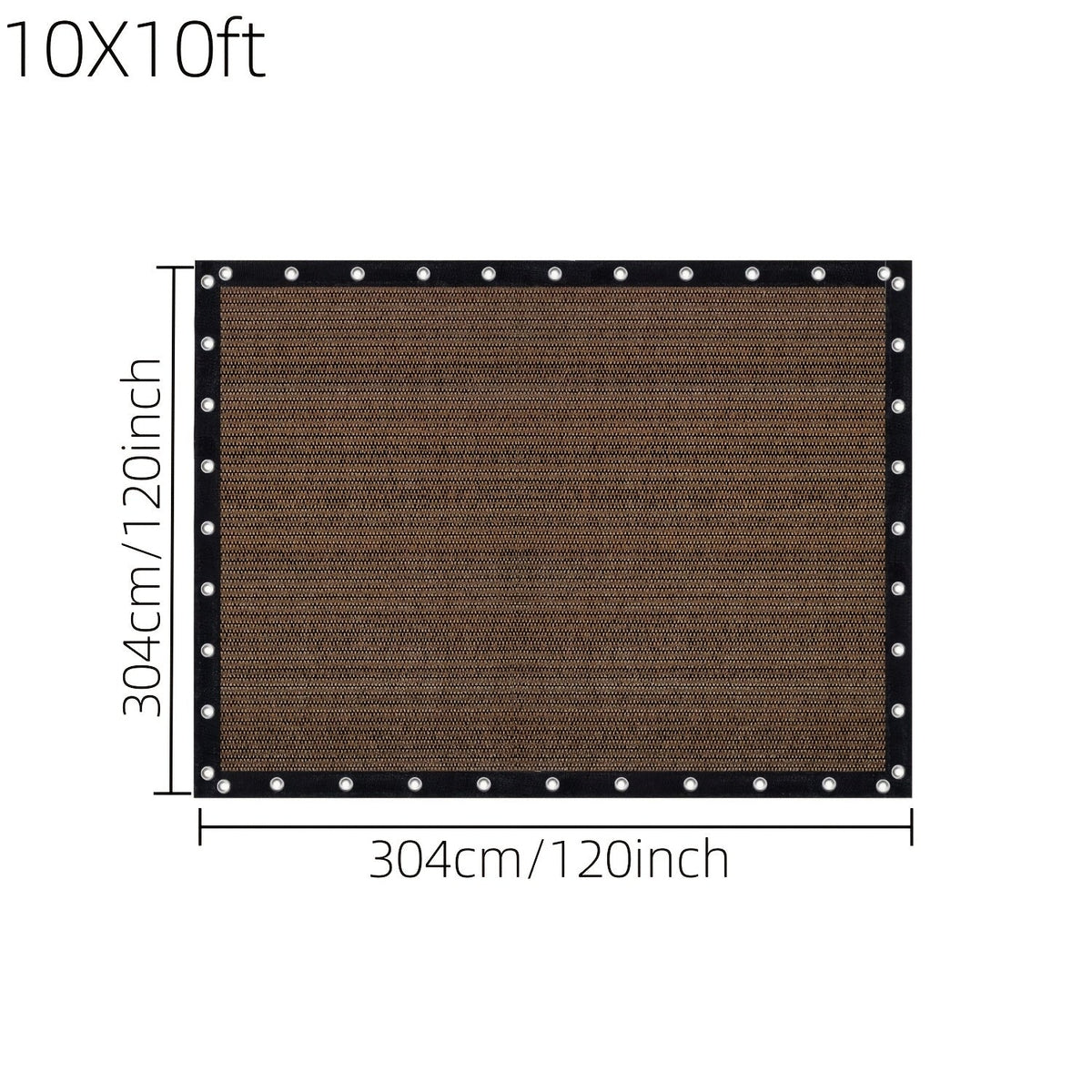 Shade Cloth shown in the 10X10ft option