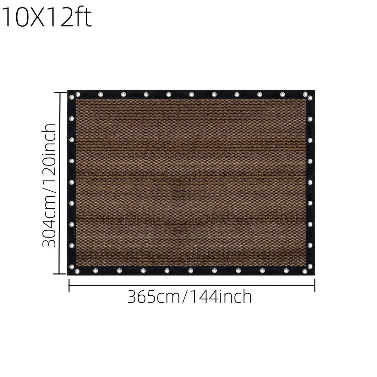 Shade Cloth shown in the 10X12ft option