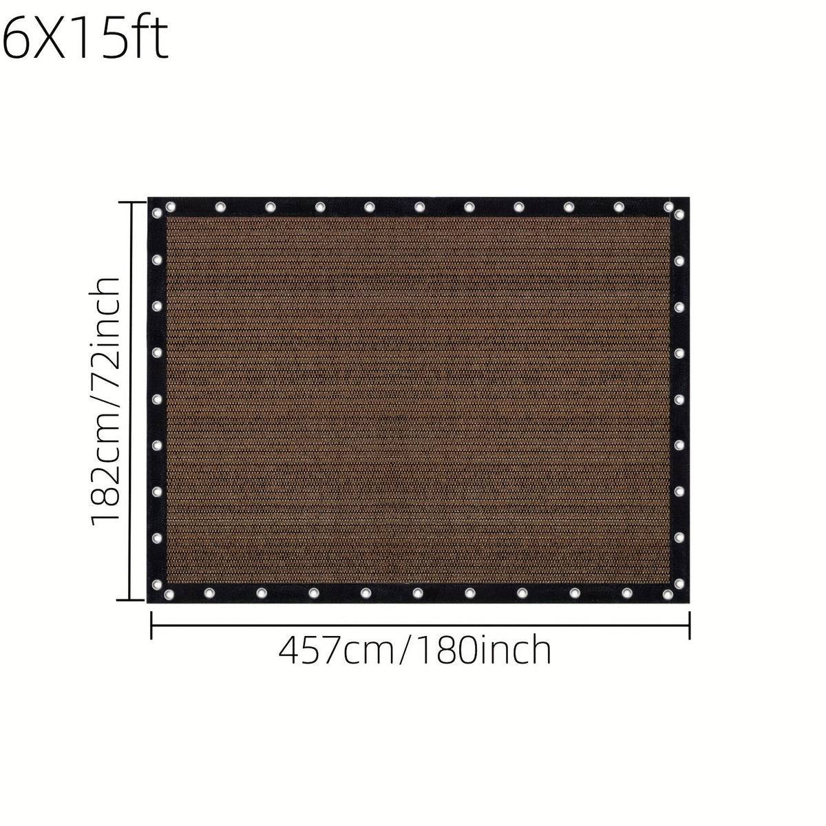 Shade Cloth shown in the 6X15ft option