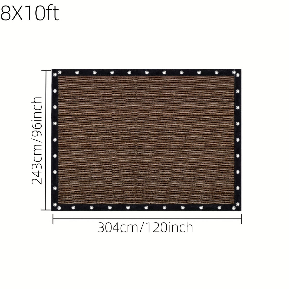 Shade Cloth shown in the 8X10ft option