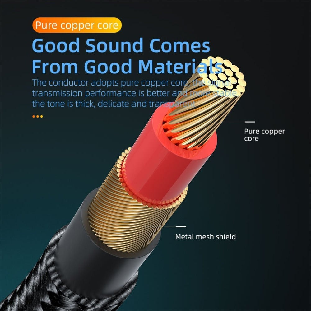 3.5mm TRRS Headphone Extension Cable with Mic Male to Female Stereo Audio Cable for Smartphone PC TV Headphone PS4 Car Audio Speaker Gaming