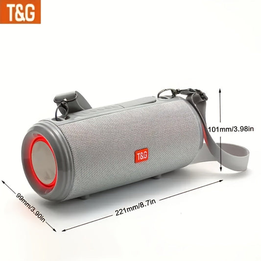 Portable Bluetooth Speaker TG537 with TWS Pairing, Hands-Free Calls & TF/USB Playback