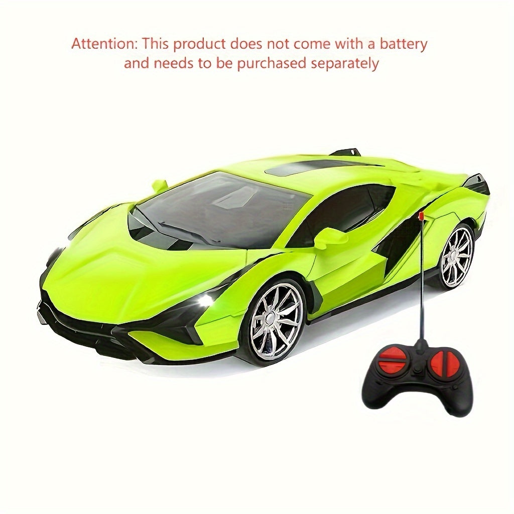 Drift RC Car 1:24 Scale with LED Lights, 4-Channel USB Rechargeable Sports Car Model