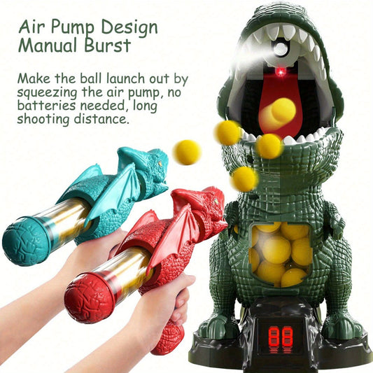 Dinosaur Foam Bullet Blaster Set with Pump Action and 3 Editions
