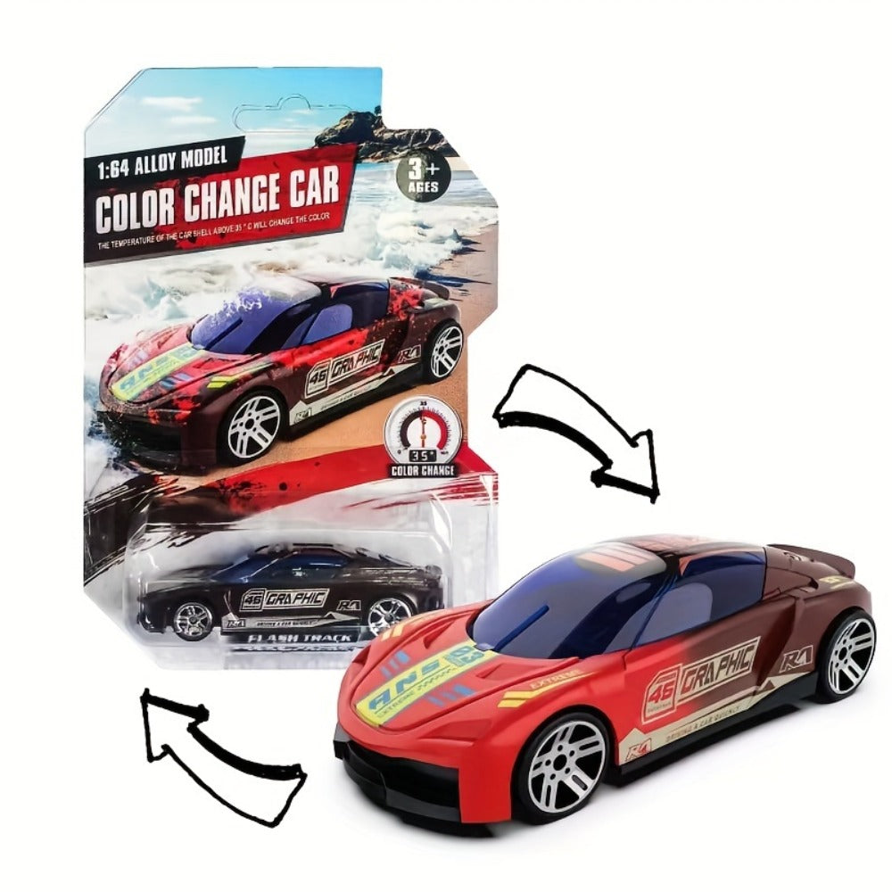 Color-Changing Die-Cast Toy Cars, 6-Piece Set for Water Play