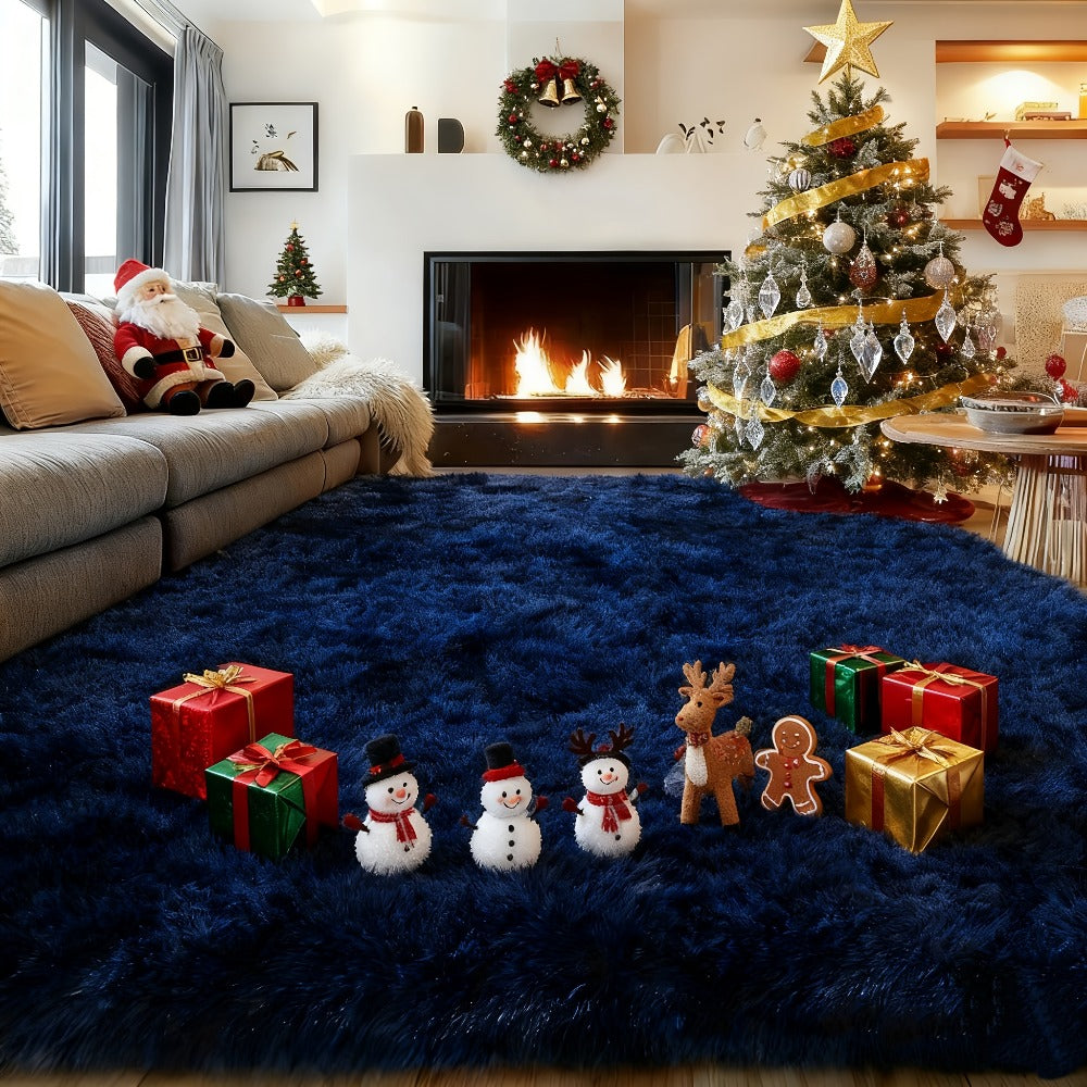 Fluffy Shag Area Rug 8x10 Feet – Ultra Soft Plush Non-Slip Large Living Room Rug, Fuzzy Bedroom Carpet for Teen Dorm, Study Room & Home Decor – Multiple Colors