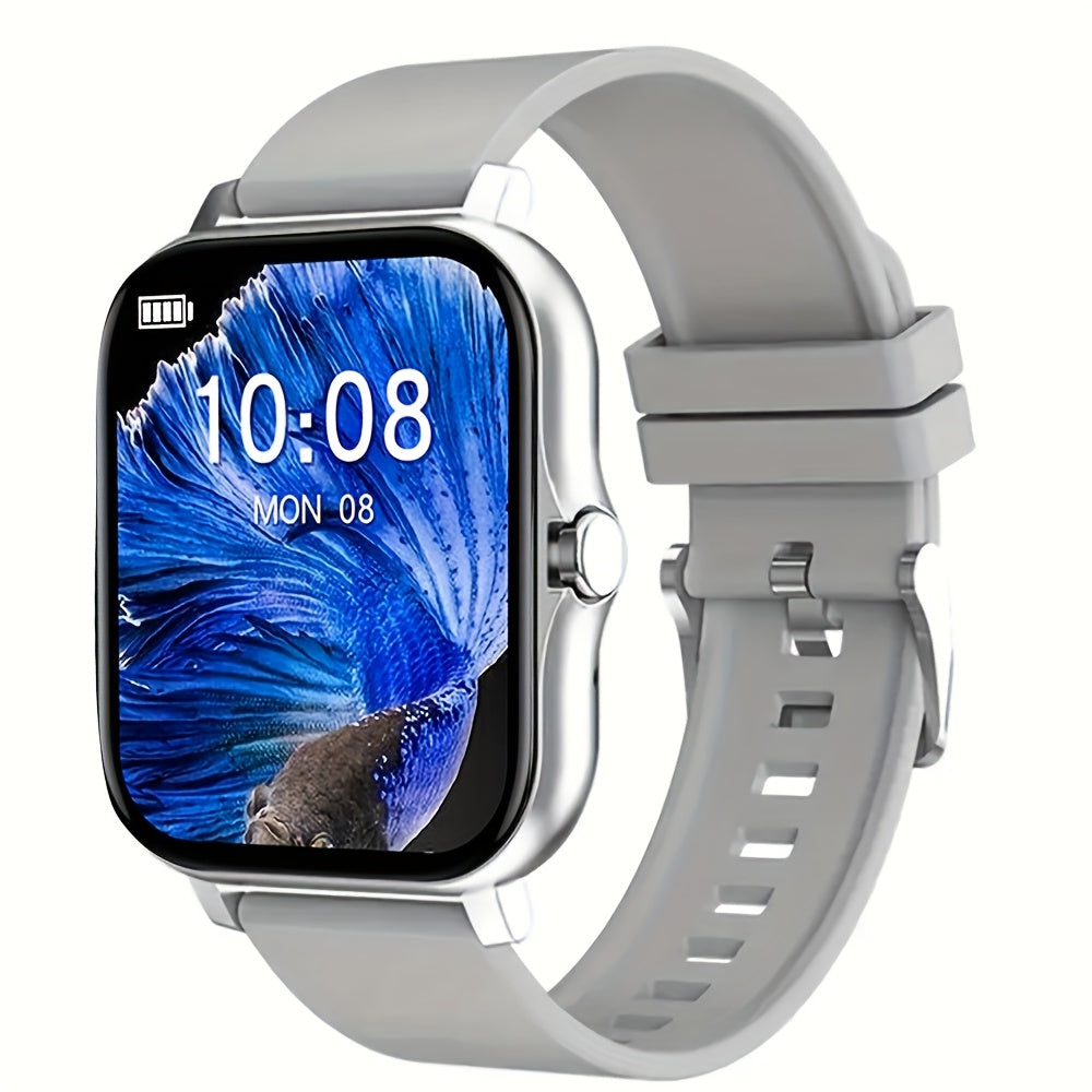 Large Screen Smart Watch with HD Voice Calling, Unisex Bluetooth Smartwatch, Message Reminder, Multiple Sport Modes, Heart Rate Sleep Tracker, Compatible with iPhone & Android – Outdoor Daily Wear Gift Watch 8 Colors