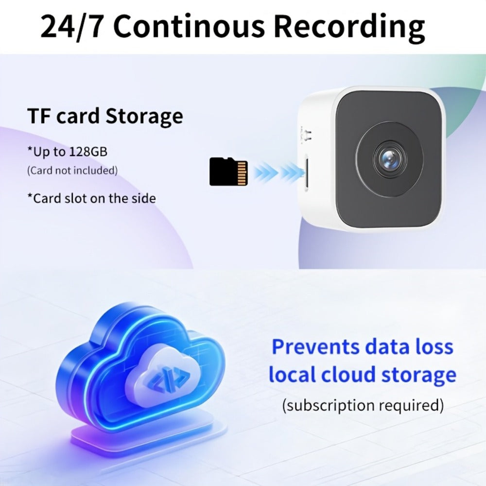 6MP Window Security Camera with AI Human Detection, 911 Emergency Alerts & Full-Color Night Vision – Dual Band 2.4GHz/5GHz WiFi, Smart Indoor Surveillance, Easy Install, 1/2 Pack