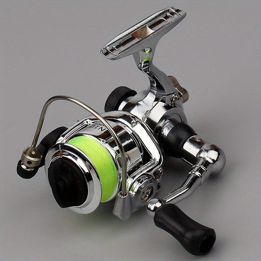 Spinning Fishing Reel Mini 100, 4.3:1 Gear Ratio with Aluminum Body and Line