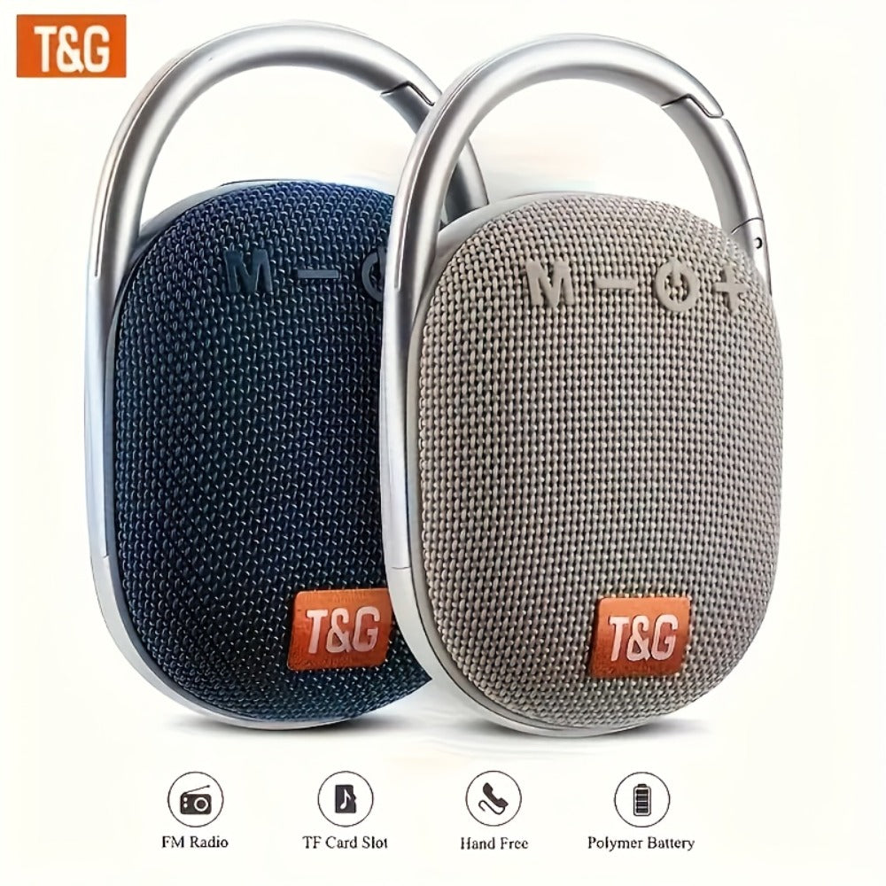 Mini Portable Bluetooth Speaker with LED Lights – Micro SD/TF Card Support, Integrated Latch, Stereo Audio, Compact Wireless Speaker for Home, Outdoor, Travel, Camping, Halloween & Holiday Parties