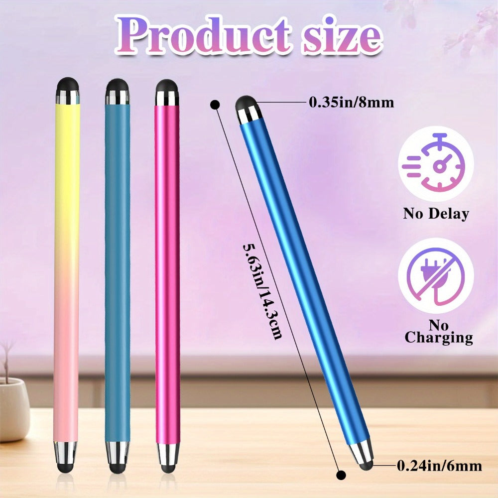 Stylus Pen 30 Pack Universal 2-in-1 Capacitive with 60 Replacement Tips for iPad iPhone Android Samsung Galaxy Tablets Laptops Chromebook All Touch Screens Bold Pastel Classic Combo Colors