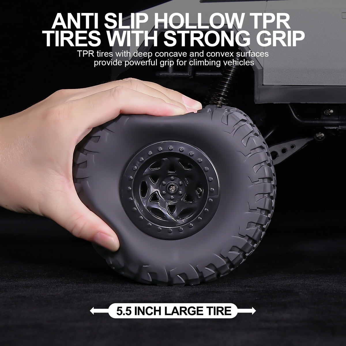 18.1-Inch 4WD RC Monster Truck with Mini RC Motorcycle, All-Terrain