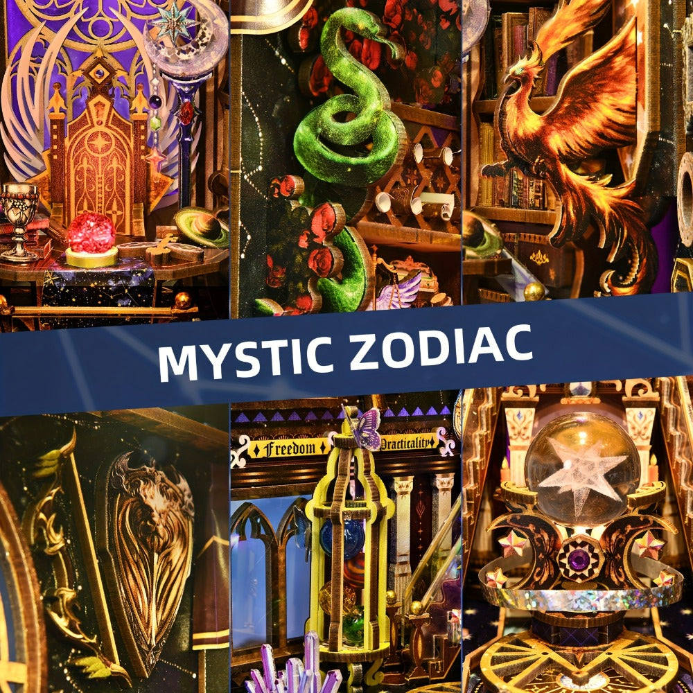 3D Wooden Zodiac Puzzle Kit, Constellation Style for DIY Display