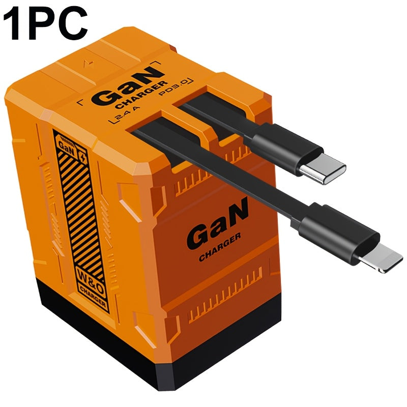 Built-In Cable USB-C Fast Charger 66W 120W – Integrated Type-C Cord 80cm 120cm PD 27W Charging Head for iPhone 17 16 15 14 13 12 Pro Max, Samsung Galaxy, Xiaomi Android, 1pc or 2pcs Set 6 Colors