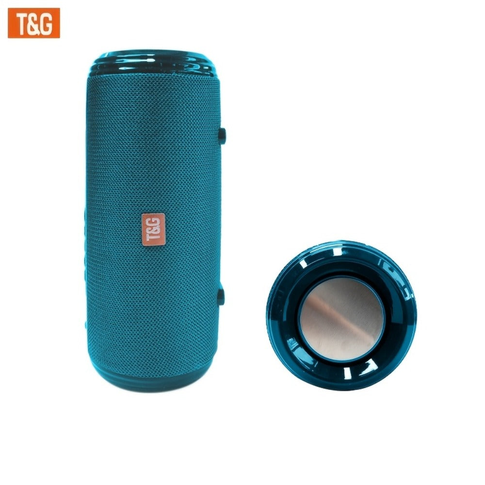 TG537 Portable Bluetooth Speaker with TWS Stereo Pairing, Hands-Free Calling, TF Card & USB Playback, Wireless Loudspeaker for Smartphone Tablet TV Camping Travel Outdoor Indoor