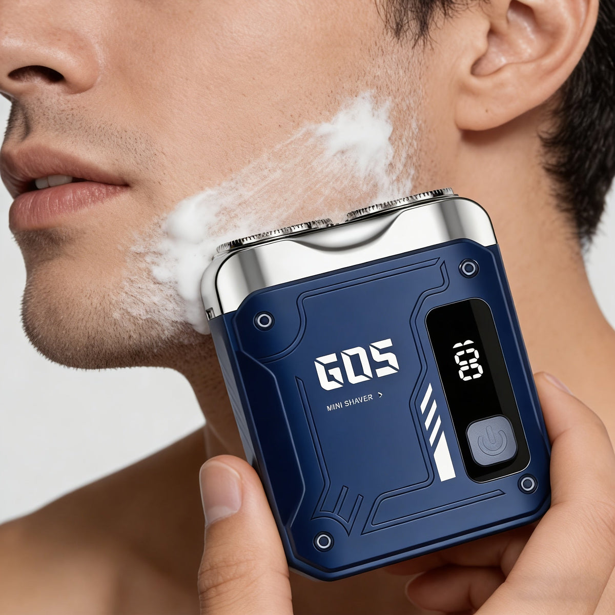 Portable Mini Electric Rotary Shaver for Men — USB Rechargeable Dual Head Cordless Razor, One-Button Operation, Long Battery Life, Pocket Size for Travel Home Gym, Gift for Him