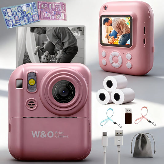 Kids Instant Print Digital Camera with 2.4-Inch Screen, Plus Accessory Options