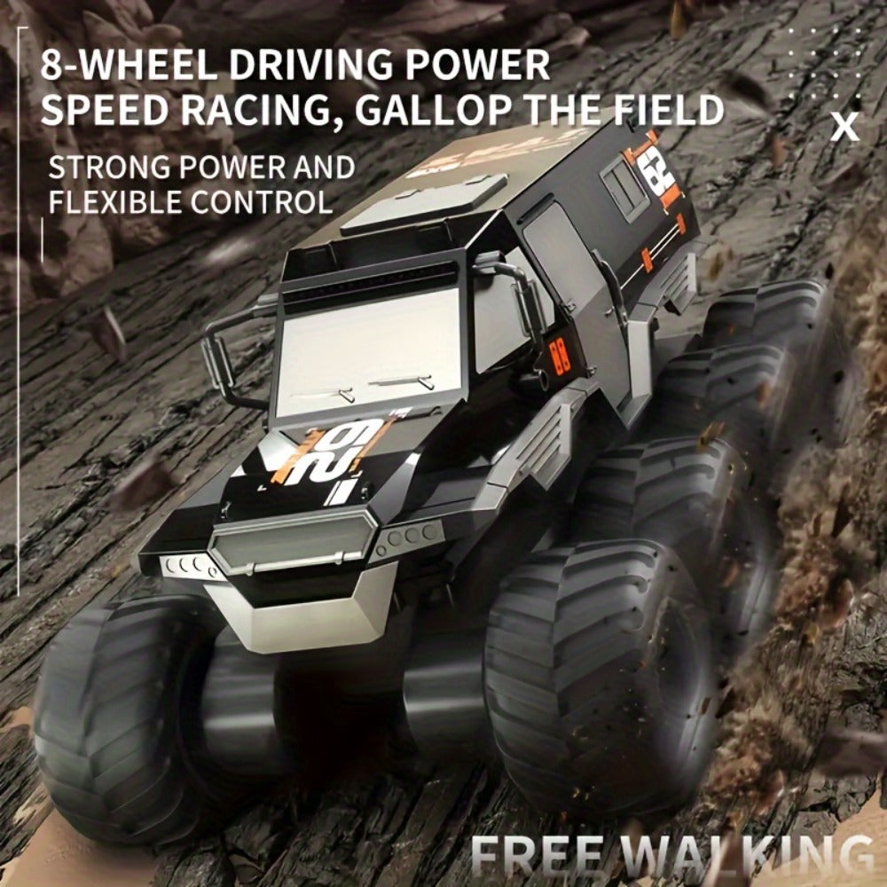 8-Wheel 4-Motor Amphibious RC Armored Truck for Land and Water