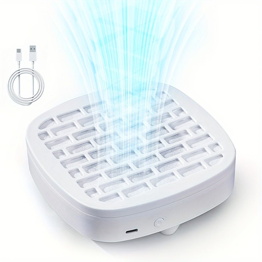 Nail Dust Collector Mini USB Electric Vacuum Cleaner with 10 Filter Pads & Strong Suction – Portable Nail Dust Suction Machine for Acrylic Gel Filing, Home Nail Station, Salon & Travel, White Pink Blue