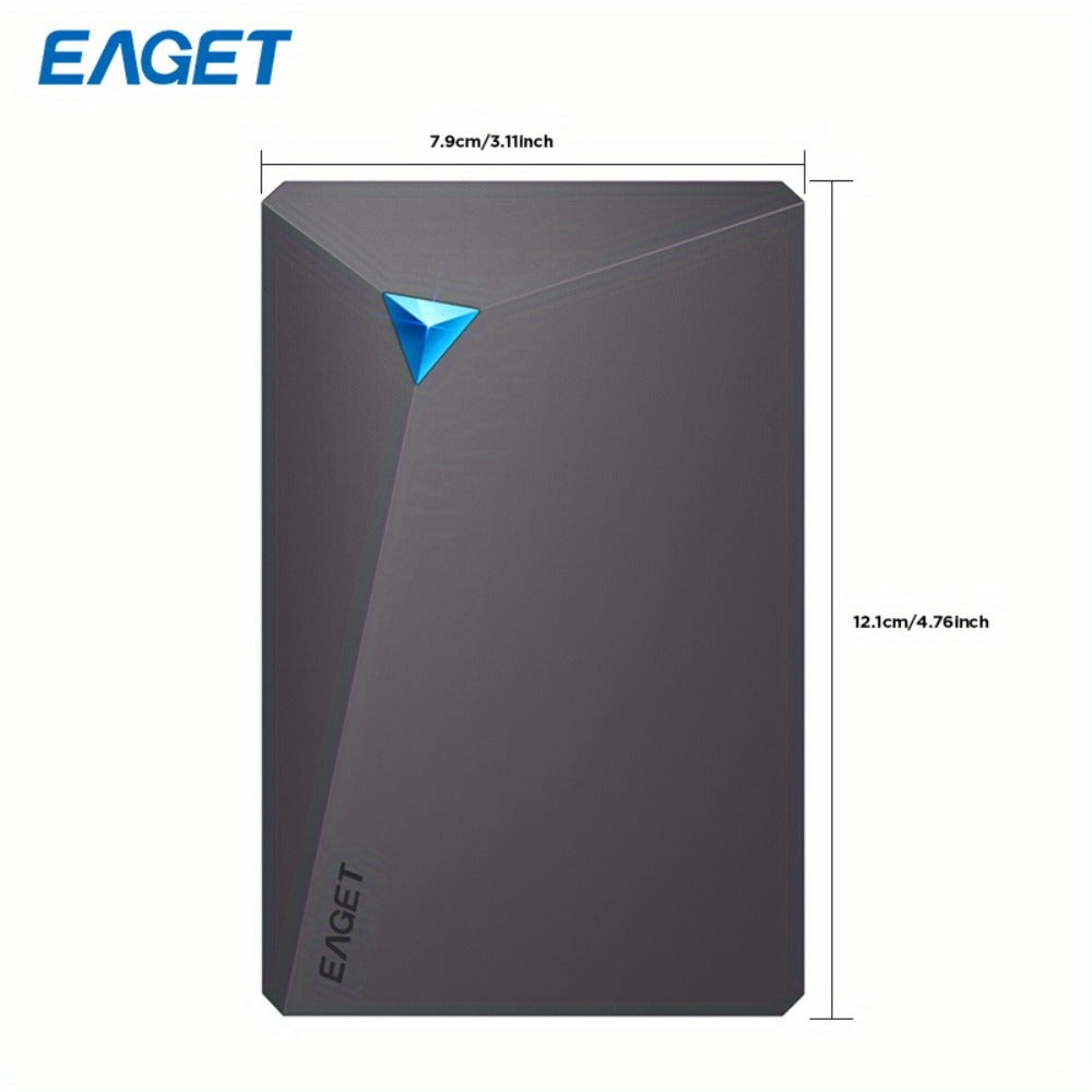 1TB Dual-Disk External Hard Drive USB 3.0 5Gbps High Speed 2.5 Inch Portable HDD Plug and Play for PC Laptop Mac PS4 Xbox Smart TV Data Backup Storage Drive
