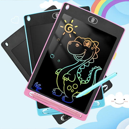 LCD Writing Tablet for Kids, 8.2 Inch Electronic Drawing Doodle Pad, Pink & Blue
