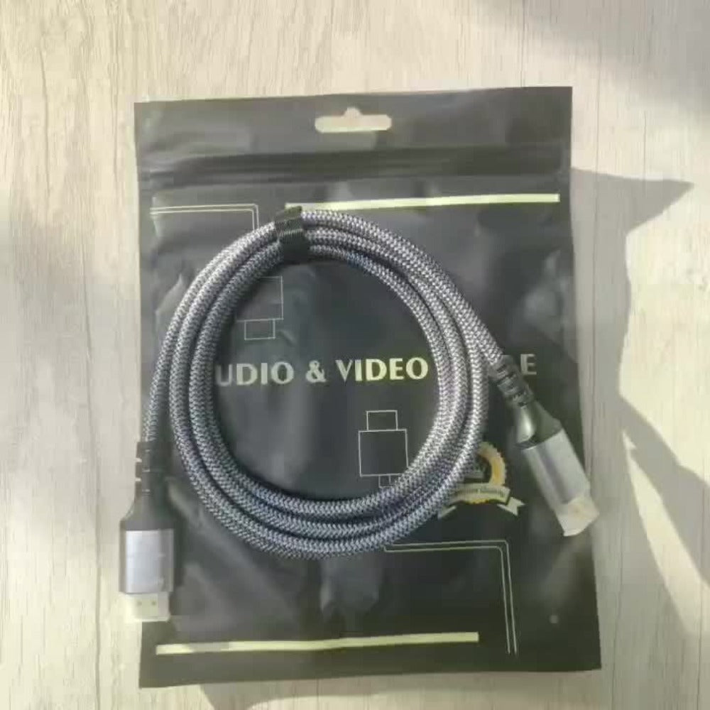 HDMI 2.1 Cable 8K 48Gbps Ultra High Speed Braided Nylon – 4K@120Hz, eARC, VRR, HDR10+, Dolby Vision, HDCP 2.3 – PS5, Roku TV, Blu-Ray, HDTV – 3.3/6.6/10/15ft
