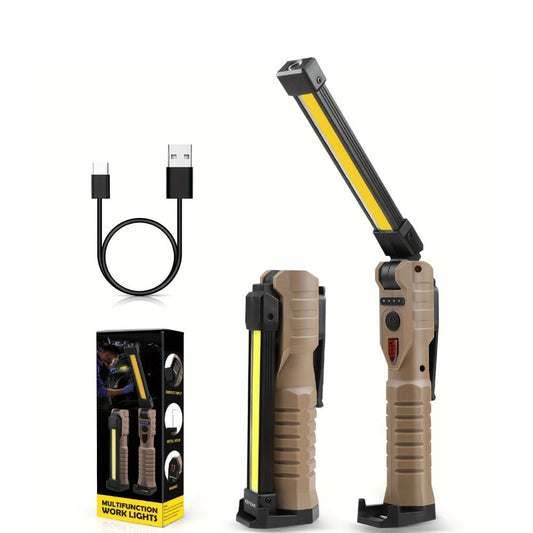 COB LED Work Light, USB Rechargeable with 7 Modes and 180° Rotation, Pack Options