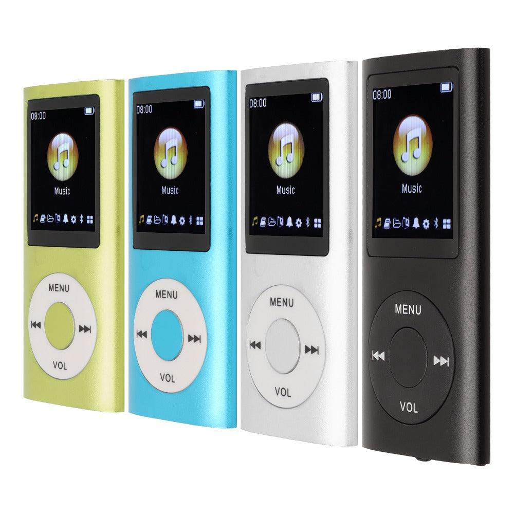 MP3 Player 8-Hour Battery 64GB Lossless FLAC, Slim 1.8 Inch LCD Aluminum Alloy Portable Music Player, Supports MP3 WMA FLAC APE, Playlist Shuffle Sleep Mode, TF Micro SD Card, Earphone & Cable Included