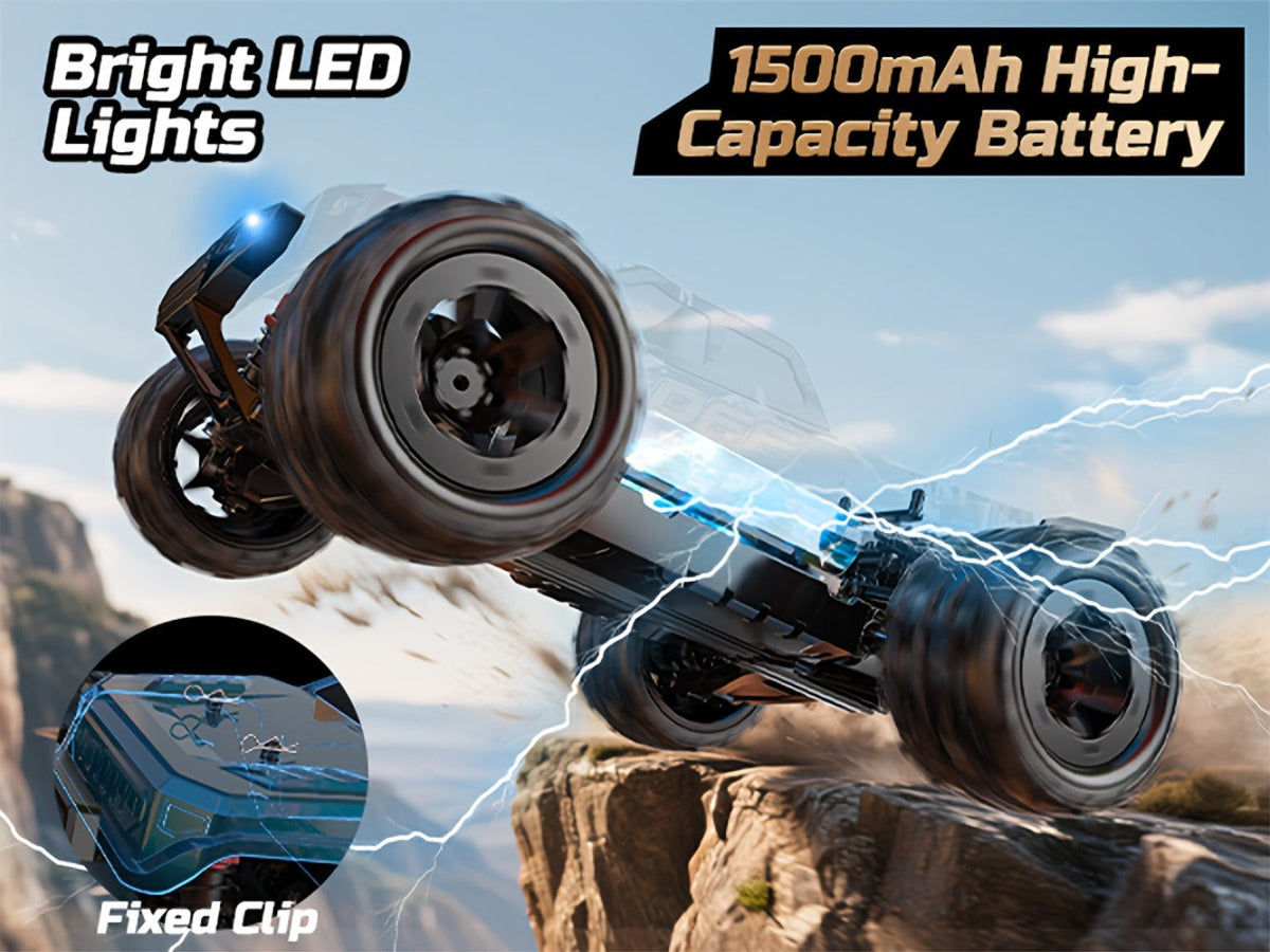 DEERC 1:16 4WD RC Truck, 42 km/h with Dual Batteries